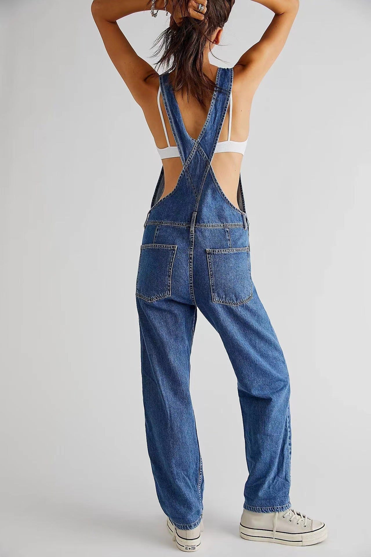 Jeansoverall för dam – trendig hängselbyxa i denim