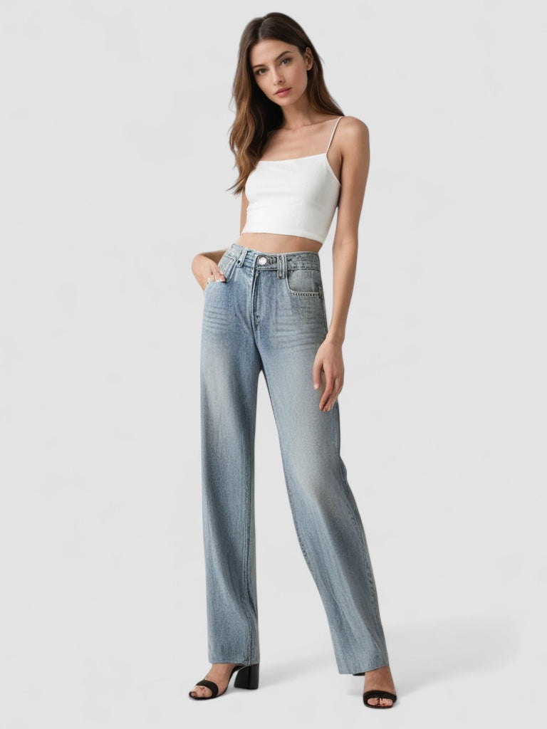 Vintage Utsvängd Jeans