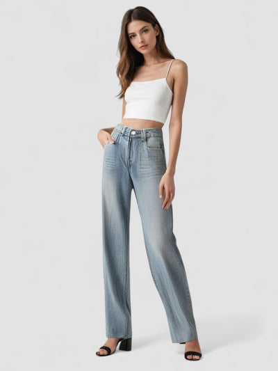 Vintage Utsvängd Jeans